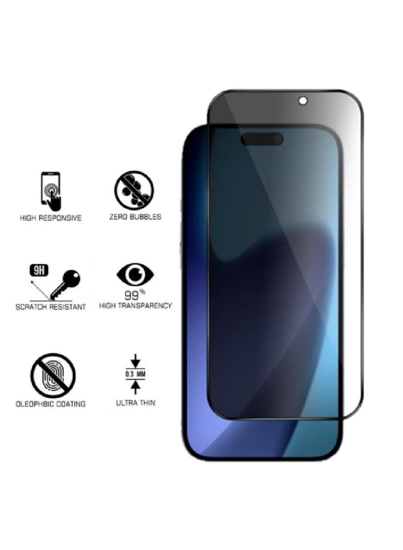 MOBM Samsung Galaxy A17 Clear Magnetic Case with Privacy Screen Protector and Tempered Glass Pack of 3 - Image 4